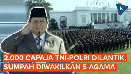 Pengambilan Sumpah dalam 5 Agama Warnai Pelantikan Perwira Remaja TNI-Polri 2025