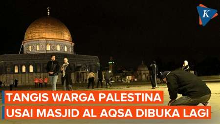 Suasana Masjid Al Aqsa Yerusalem Setelah Dibuka Israel