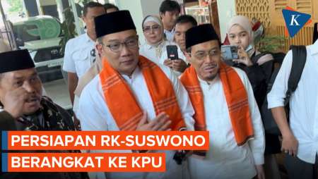 Pakai Baju Khas Betawi, RK-Suswono Siap Daftar Pilkada Jakarta