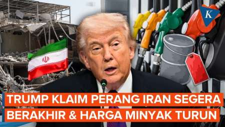 Trump Klaim Perang Iran Segera Berakhir, Harga Minyak Dunia Akan Turun