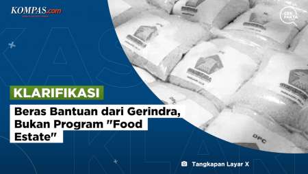 [KLARIFIKASI] Beras Bantuan dari Gerindra, Bukan Program 