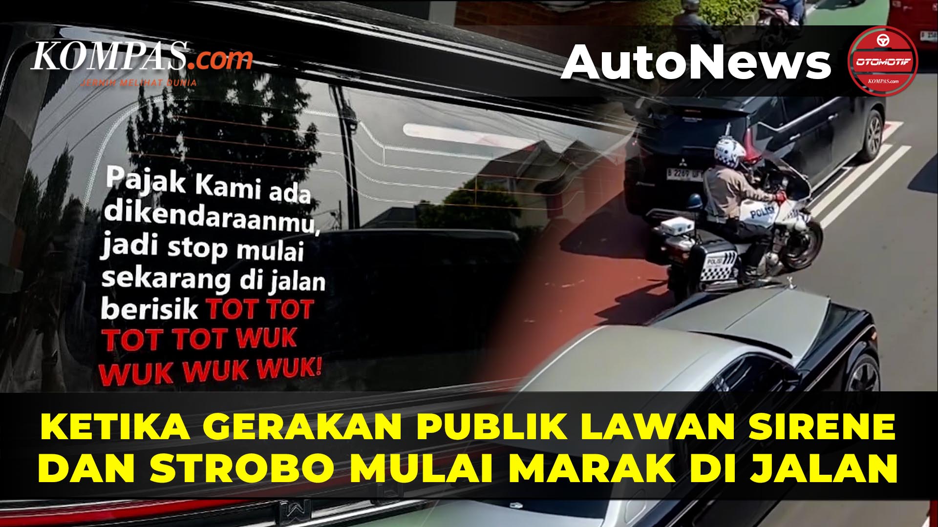 Gerakan Publik Lawan Sirene dan Strobo Mulai Marak di Jalan