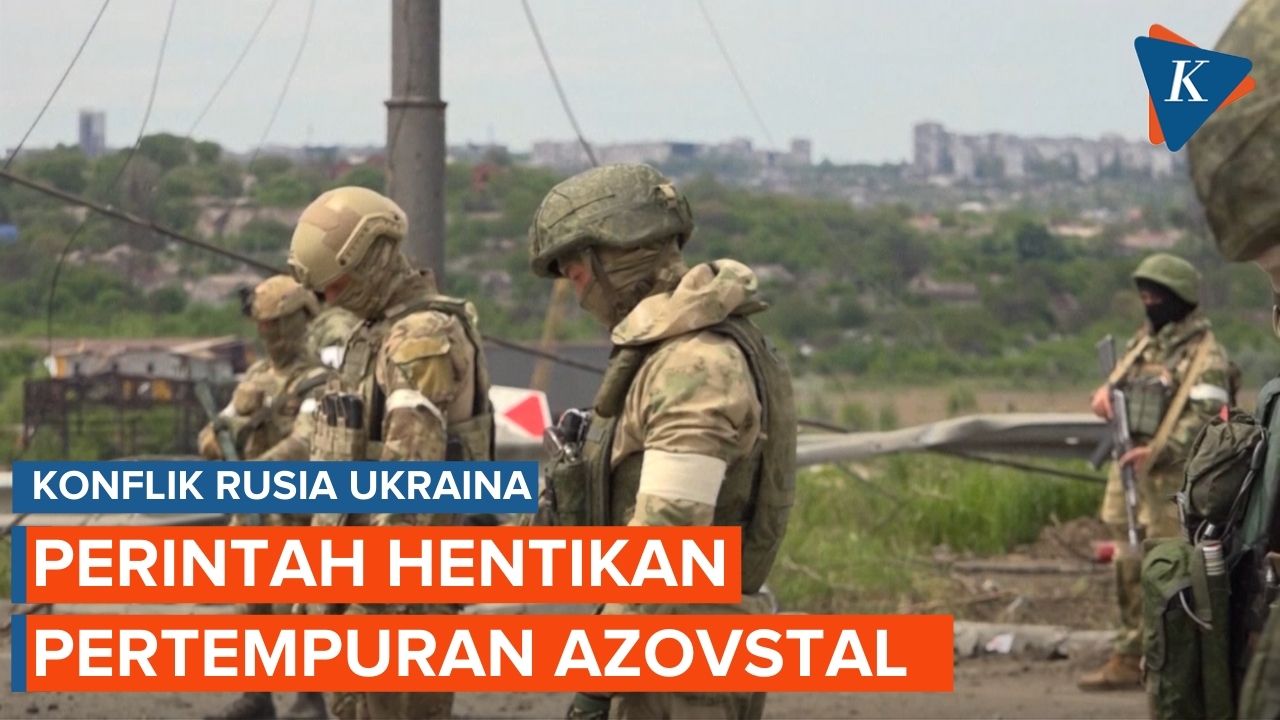 Komandan Ukraina Perintahkan Tentara di Pabrik Baja Azovstal Berhenti Bertempur