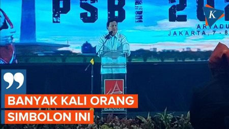 Kelakar Prabowo di Rakernas Marga Simbolon: Banyak Kali Simbolon Ini...