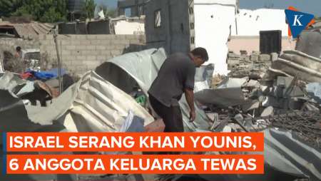 Serangan Israel di Khan Younis Tewaskan 6 Anggota Keluarga Termasuk 4 Anak-anak