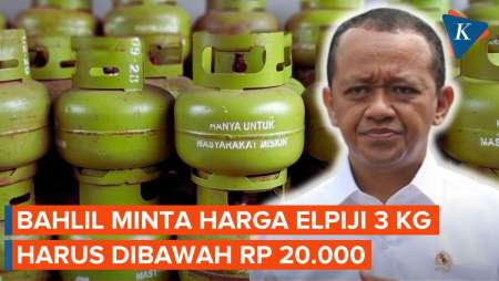 Bahlil Lahadalia Tegaskan Harga Elpiji 3 Kg Harus di Bawah Rp 20.000