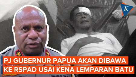 Kena Lemparan Batu dan Luka di Rusuk, PJ Gubernur Papua Dibawa ke RSPAD