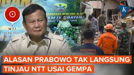 Sengaja Tak Langsung Tinjau Gempa NTT, Ini Alasan Prabowo!