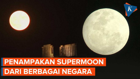 Melihat Kecantikan Supermoon pada 1 Agustus dari Berbagai Negara