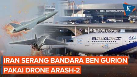 Iran Klaim Hantam Bandara Ben Gurion Israel Pakai Drone Arash-2