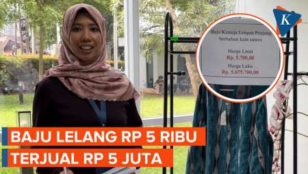 KPK Lelang Barang Sitaan, Baju Laku Rp 5 Juta