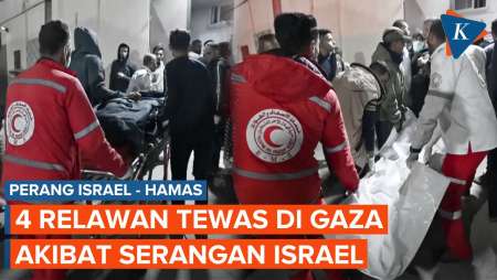 Serangan Membabi Buta Israel Tewaskan 4 Relawan usai Antarkan Makanan untuk Pengungsi Gaza