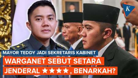 Warganet Sebut Mayor Teddy Jadi Sekretaris Kabinet Setara Jenderal Bintang 4, Ini Kata TNI AD!