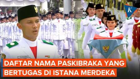 Formasi Lengkap Paskibraka Upacara HUT ke-81 RI di Istana Merdeka