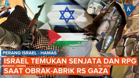 Israel Temukan Senjata Kalashnikov dan Granat Berpeluncur Roket di RS Al Shifa Gaza