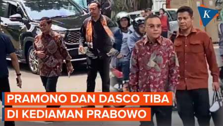 Pramono Anung Tiba di Kediaman Prabowo Subianto