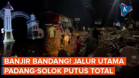 Banjir Bandang Terjang Solok, Jalur Utama Padang-Solok Putus Total!