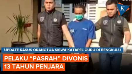 Katapel Guru hingga Buta Diganjar Vonis 13 Tahun Penjara