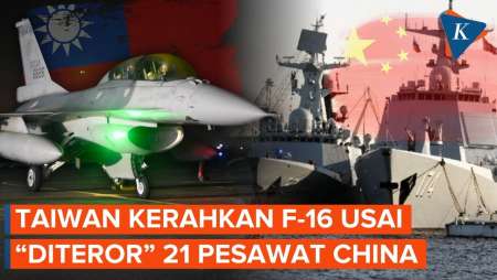 Taiwan Siaga, Kerahkan Jet F-16 Usai “Teror” 21 Pesawat Militer China