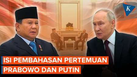 Prabowo-Putin Bertemu Empat Mata Selama 3 Jam, Ini Yang Dibahas!