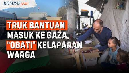 Konvoi Truk Bantuan Kemanusiaan Gaza Obati Kelaparan Warga Palestina