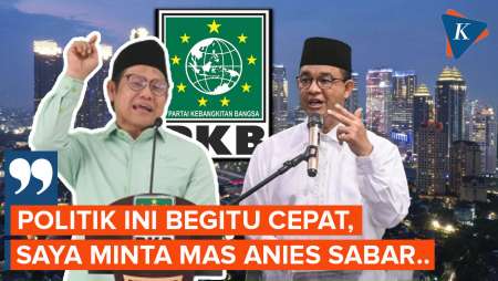 PKB Dukung Ridwan Kamil-Suswono, Cak Imin Minta Anies Bersabar