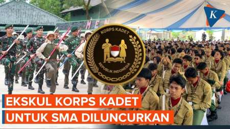 Ekskul Korps Kadet Republik Indonesia Diluncurkan, Siswa Ikuti Kegiatan Fisik Tiap Bulan