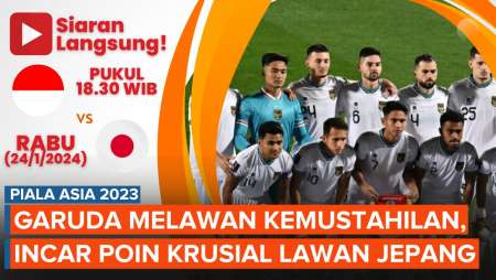 Jadwal Siaran Langsung Timnas Indonesia Vs Jepang, Meniti Sejarah di Piala Asia