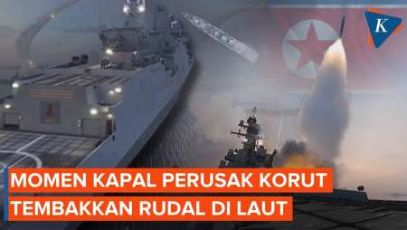 Detik-detik Korut Tembakkan Rudal Baru Dari Kapal Perusak Choe Hyon