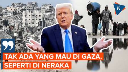 Trump Sebut Gaza seperti Neraka