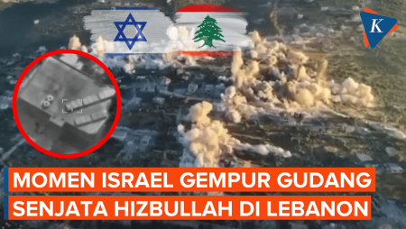 Detik-detik Israel Jatuhkan 6 Ton Bom Ke Gudang Senjata Hizbullah Di Lebanon