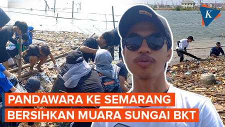 Momen Pandawara Group Bersih-bersih Muara Sungai BKT Tambakrejo Semarang