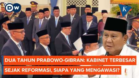 Dua Tahun Prabowo-Gibran: Kabinet Terbesar Sejak Reformasi, Siapa yang Mengawasi? - DW