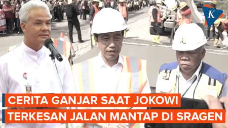 Cerita Ganjar, Jokowi Terkesan dengan Perbaikan Jalan di Sragen