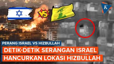 Detik-detik Serangan Israel Hancurkan Lokasi Hizbullah di Beirut Lebanon