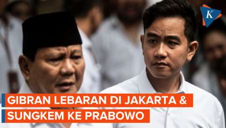 Gibran Lebaran di Jakarta dan Sungkem ke Prabowo, lalu Mudik ke Solo