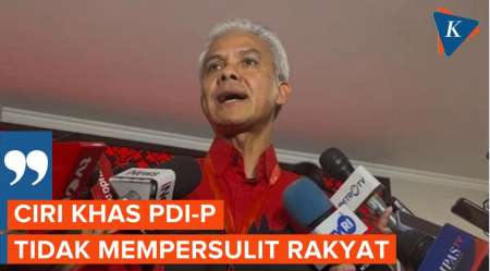 Ganjar: Ciri Khas PDI-P Tidak Mempersulit Rakyat