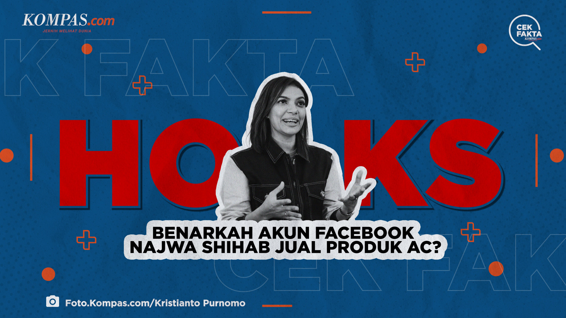 Benarkah akun Facebook Najwa Shihab Jual Produk AC?