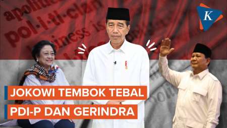 Jokowi Dianggap Tembok Besar yang Halangi  PDI-P dan Gerindra