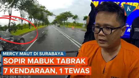 Sopir Mercy Mabuk Tabrak 7 Kendaraan di Surabaya, 1 Tewas dan 8 Luka-luka