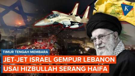 Israel Balas Hizbullah Serang Lebanon Usai Haifa Dihujani Bom