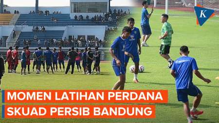 Momen Latihan Perdana Persib Bandung, Sang Juara Mulai Panaskan Mesin