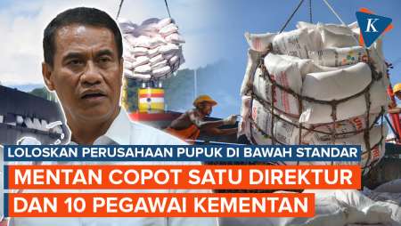 Mentan Copot Satu Direktur dan 10 Pegawainya Buntut Loloskan Perusahaan Pupuk di Bawah Standar