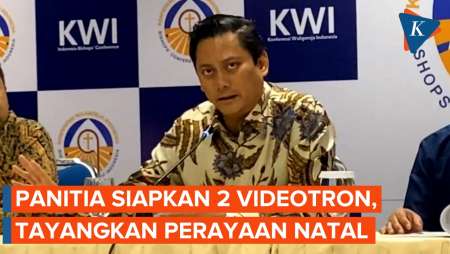 Panitia Siapkan 2 Videotron untuk Umat Kristiani di Luar Venue Perayaan Natal 2024