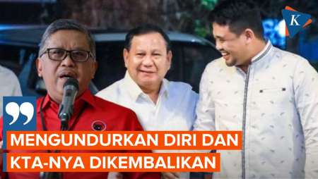 Soal Keanggotaan Bobby, Hasto: Dukung yang Lain Silakan, tapi KTA-nya…