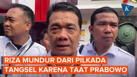 Riza Patria Ungkap Alasan Mundur dari Pilkada Tangsel, Dapat Tugas Baru dari Prabowo