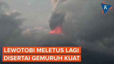 Rabu Pagi Lewotobi Meletus Lagi, Kolom Abu Setinggi 3 Km