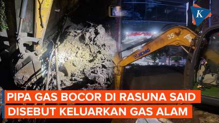 Pipa Gas di Rasuna Said Bocor, Sempat Timbulkan Bunyi Nyaring