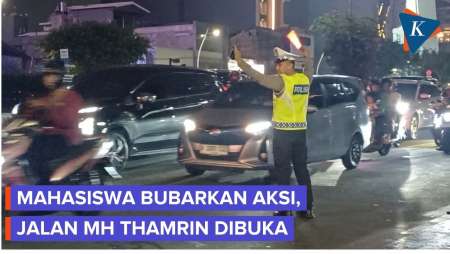 Mahasiswa Bubar, Jalan MH Thamrin Kembali Dibuka