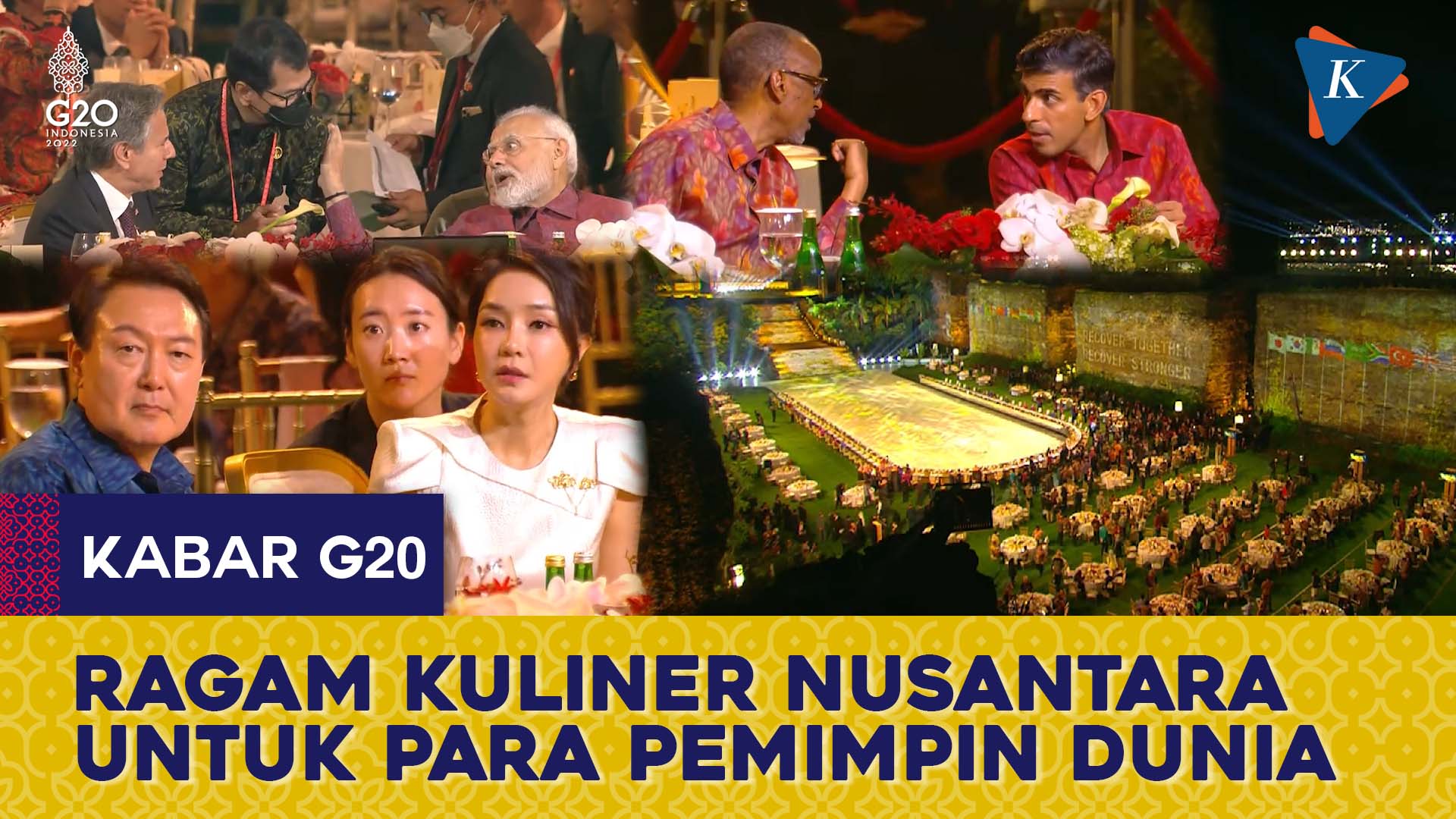 Jokowi Suguhkan Ragam Kuliner Nusantara Saat Jamuan Makan KTT G20 Bali